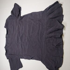 KappAhl Ruffled Black Dress shirt Size 32/34